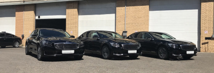 Представительские машины Kia K900 в автопарке БизнесБас